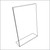 8.5" x 11" Acrylic Slanted Sign Holders | Retail and Business Display, 17011