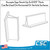 3" Clear PVC Sign Holder, 773-3, for horizontal or vertical surfaces. Offered by the inventor of the Clip Strip® Merchandiser