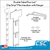 Clip Strip Corp. Double Sided Posi-Lok™ Clip Strip® Merchandiser with Hanger, 12 Hooks, 18.625" L, with Header, DSPL-6