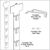 Double Sided Posi-Lok™ Clip Strip® Merchandiser with Hanger and dart clips, DSPL-6