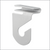 Left Angle Aluminum J-Hook, for Ceiling Grid, 7028L