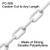 Clip Strip Corp.'s Plastic Chain, Cut to Any Length, PC-500