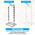 Free-Standing Snack Rack, 2 Wand – Countertop Metal Clip Strip Display with 30 Hooks for Impulse Sales,