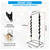 Free-Standing Snack Rack, 2 Wand – Countertop Metal Clip Strip Display with 30 Hooks for Impulse Sales,