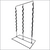 Black or Off-White 3 Wands, Free Standing Metal Clip Strip® Snack Rack, FSS-3BK