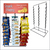 Clip Strip® countertop metal wire snack display, great for snack foods and impulse sales, FSS-3. In stock now!