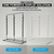 Free-Standing Snack Rack, 3 Wand – Countertop Metal Clip Strip Display with 45 Hooks for Impulse Sales,