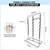Free-Standing Snack Rack, 3 Wand – Countertop Metal Clip Strip Display with 45 Hooks for Impulse Sales,