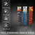 Free-Standing Snack Rack, 3 Wand – Countertop Metal Clip Strip Display with 45 Hooks for Impulse Sales,
