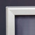1.25 silver corner view of snap frame, Item# CSF125-2228 