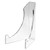 8 inch high clear acrylic display easel, ADE-86. In-stock now and ready to ship! By Clip Strip Corp.