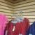 SWWD-45-6, slat-wall waterfall display, product merchandising for clothes and accessories. By Clip Strip Corp.