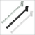 Clip Strip Corp.'s chrome, black or white metal slatwall waterfall, SWWD-45-6 Series