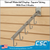 Slat wall waterfall j hook, 5 hooks, square tubing, SWJH-45-5SC