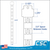 Clip Strip ® Brand "Walmart Dept 82 Approved" Folding Merchandiser Strip, w/ Header, 12 Hooks, 25" Long, WMS-FS-30