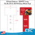 Clip Strip® Merchandiser, Custom Printed, 8 Hooks, O.D. 6" W x 28.875" H, easy to load and re-load, CPCS-3-64