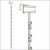 Metal Merchandising Clip Strip® With Sign Channel Scan Plate, 12 Stations, MS-28, in off white