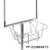 Literature Basket for Poster Frame Display Stand, 18" L x 11"W x 8"D for Literature up to 10.5" x 14", PP-2228BSKTC
