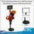 Compact, Black Floral Display Stand  – Includes 2 Plastic Vases & Sign Holder, FDC-145012
