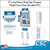 Clear Plastic PVC Tubing Sign Holder with Gripper Teeth – Snap-On Clip for 1" Diameter Tube. 3 inches Long, Comes in a Set of 2, CPSH-GT-13