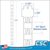 Clip Strip ® Brand "Walmart Dept 82 Approved" Folding Merchandiser Strip, w/ Header, 12 Hooks, 25" Long, WMS-FS-30-WM
