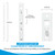 Clip Strip® "THE ORIGINAL" Merchandising Strip, 6 Hooks, No Tape, "Made in USA",