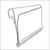 Clip Strip Corp.'s data and UPC label holder, DTL-97, fits on standard sized scan plate of metal display and peg hooks, wire baskets