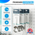 Double-Loop Pegboard & Slatwall Plastic Display Hooks, for Retail Fixtures, 4" or 6" Lengths,