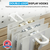 Double-Loop Pegboard & Slatwall Plastic Display Hooks, for Retail Fixtures, 4" or 6" Lengths,