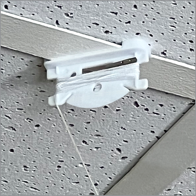 Twist Lok Ceiling Clip, with 6 foot cord, Ceiling Hanging Accessories