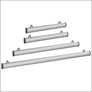 Signage With Backing Rails Aluminum Banner Hangers -
