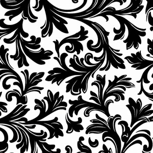 Black Antique Scrolls