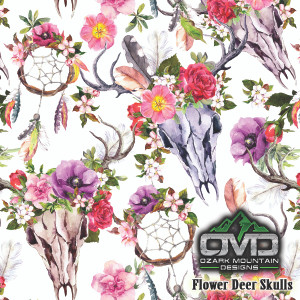 Flower Deer Skulls Flower Deer Skulls