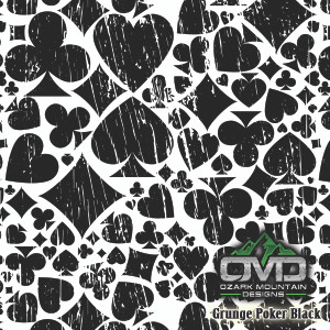 Grunge Poker Black Grunge Poker Black