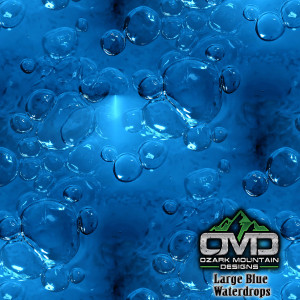 Large Blue Waterdrops Large Blue Waterdrops