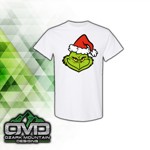 Christmas Grinch White T-Shirt