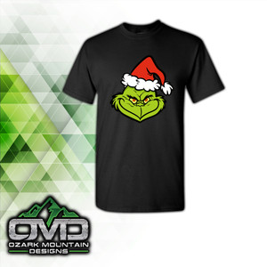Christmas Grinch Black T-Shirt