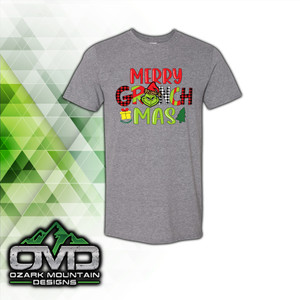 Christmas Grinch-mas Gray T-Shirt Christmas Grinch-mas Gray T-Shirt
