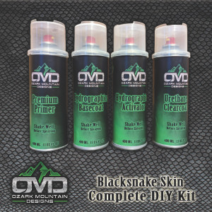 Hydrographics Aerosol DIY Dip kit - Blacksnake Skin Hydrographics Aerosol DIY Dip kit - Blacksnake Skin
