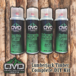 Hydrographics Aerosol DIY Dip kit - Lumberjack Timber Hydrographics Aerosol DIY Dip kit - Lumberjack Timber