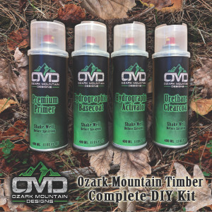 Hydrographics Aerosol DIY Dip kit - Ozark Mountain Timber Hydrographics Aerosol DIY Dip kit - Ozark Mountain Timber