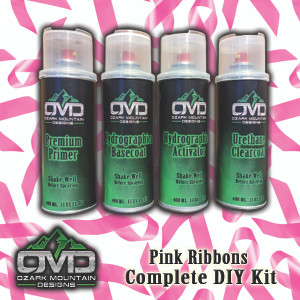 Hydrographics Aerosol DIY Dip kit - Pink Ribbons Hydrographics Aerosol DIY Dip kit - Pink Ribbons