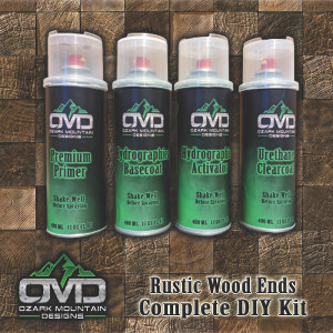 Hydrographics Aerosol DIY Dip kit - Rustic Wood Ends Hydrographics Aerosol DIY Dip kit - Rustic Wood Ends