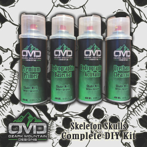 Hydrographics Aerosol DIY Dip kit - Skeleton Skulls Hydrographics Aerosol DIY Dip kit - Skeleton Skulls
