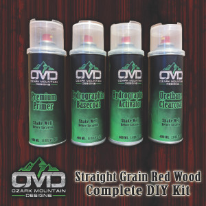 Hydrographics Aerosol DIY Dip kit - Straight Grain Red Wood Hydrographics Aerosol DIY Dip kit - Straight Grain Red Wood