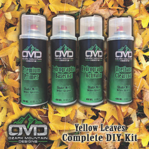 Hydrographics Aerosol DIY Dip kit - Yellow Leaves