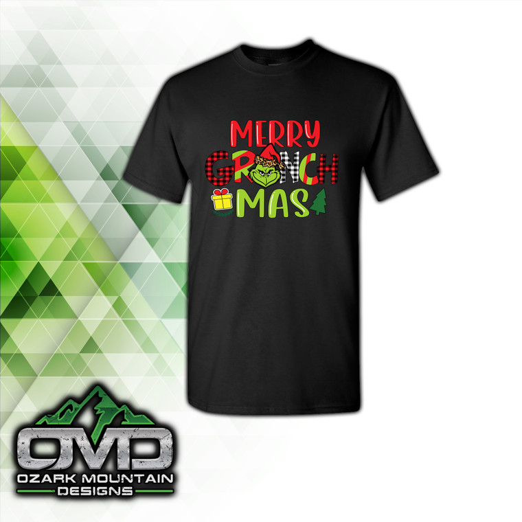 Christmas Grinch-mas Black T-Shirt