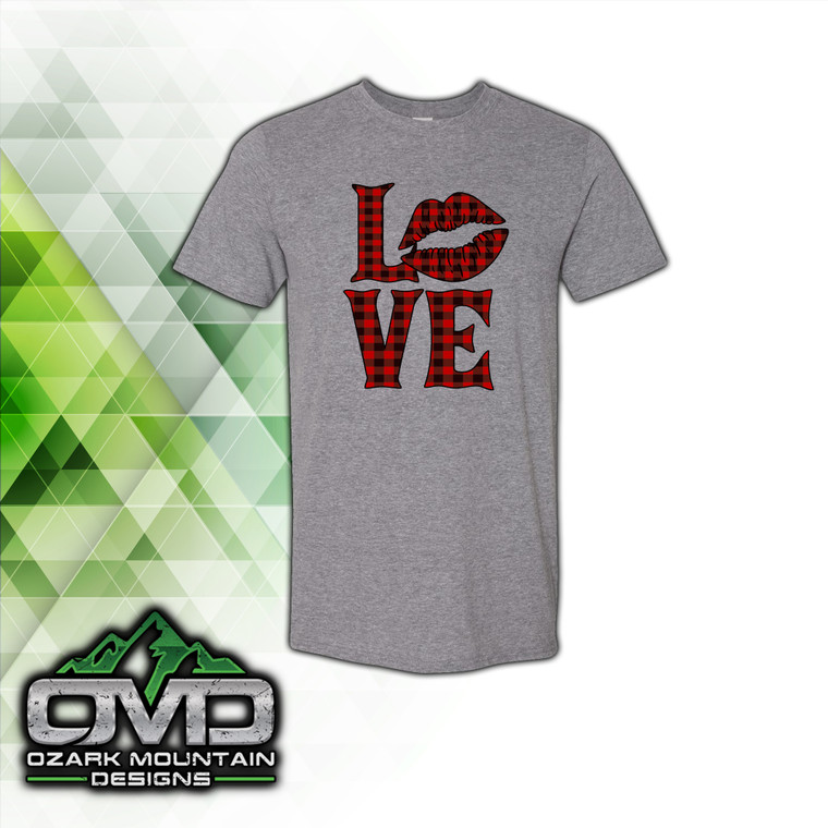 Valentines Love Gray T-Shirt