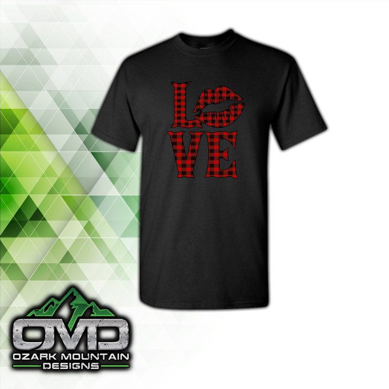 Valentines Love Black T-Shirt