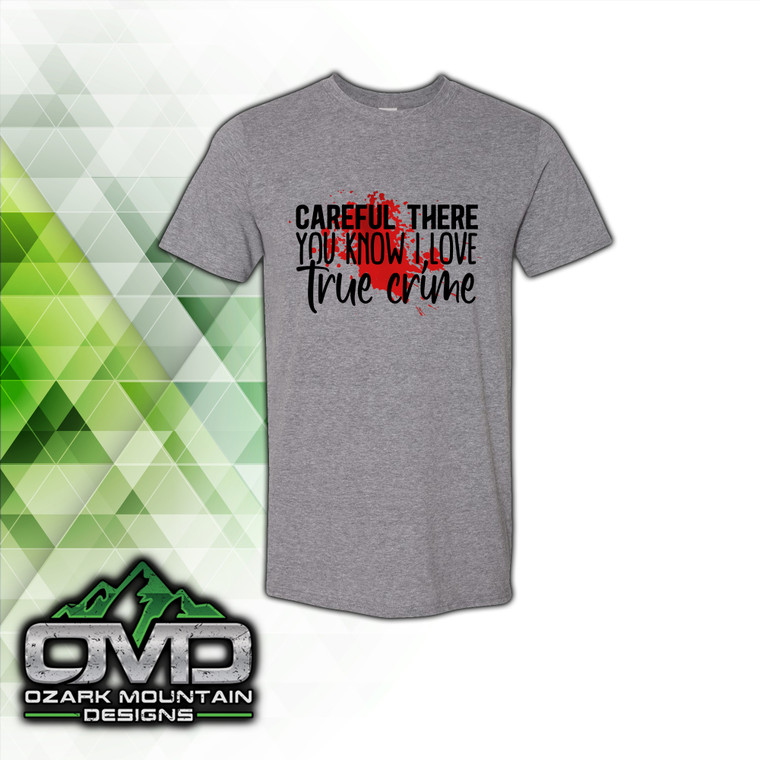Valentines True Crime Gray T-Shirt